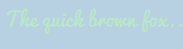 Image with Font Color BAE5C8 and Background Color B7D1E3